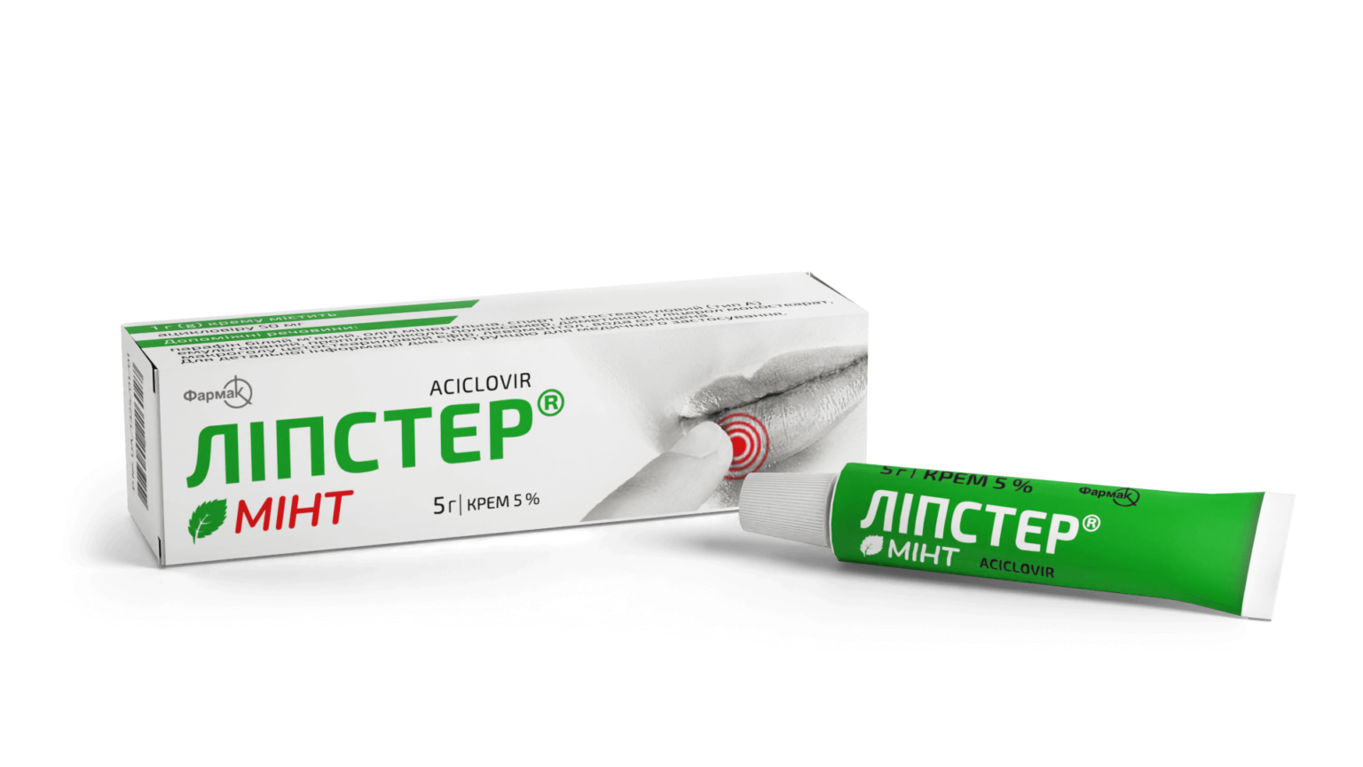 ЛІПСТЕР® МІНТ, крем 5%, туба 5г